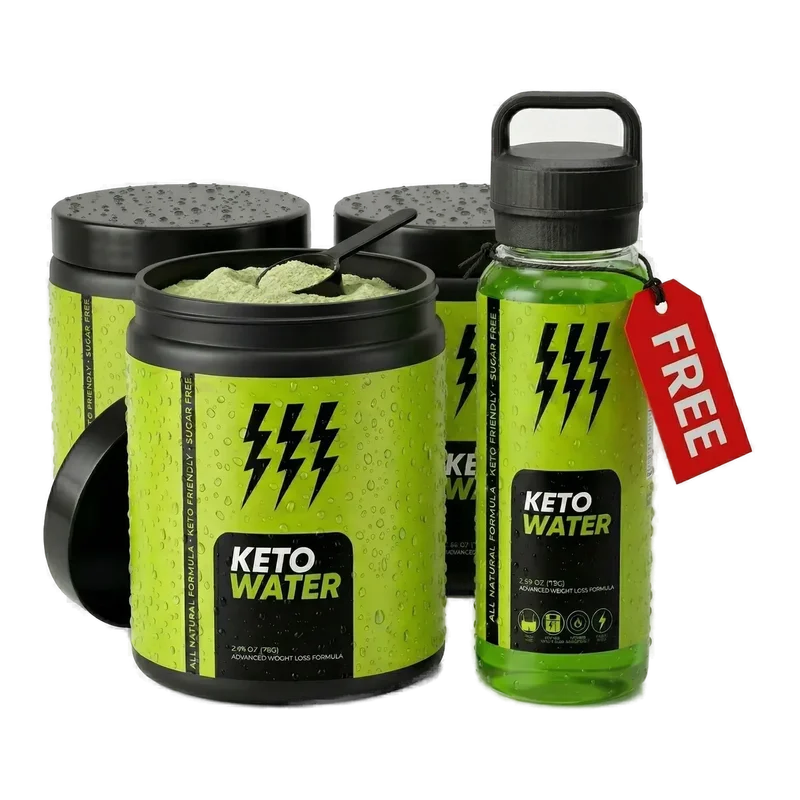 KetoWater Weight Management Supplement Bottle (3 Bottle / 90 Day Pack)